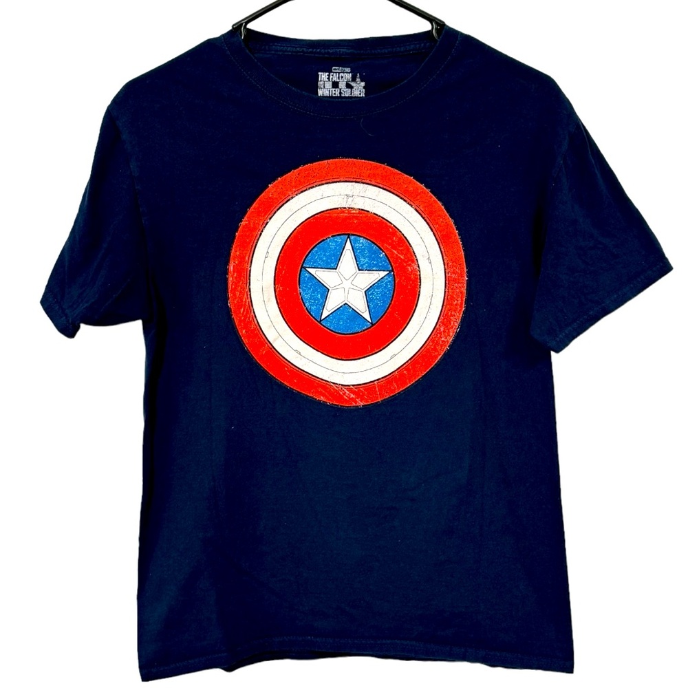 The Falcon and the Winter Soldier Boys Captain America T-shirt Size S